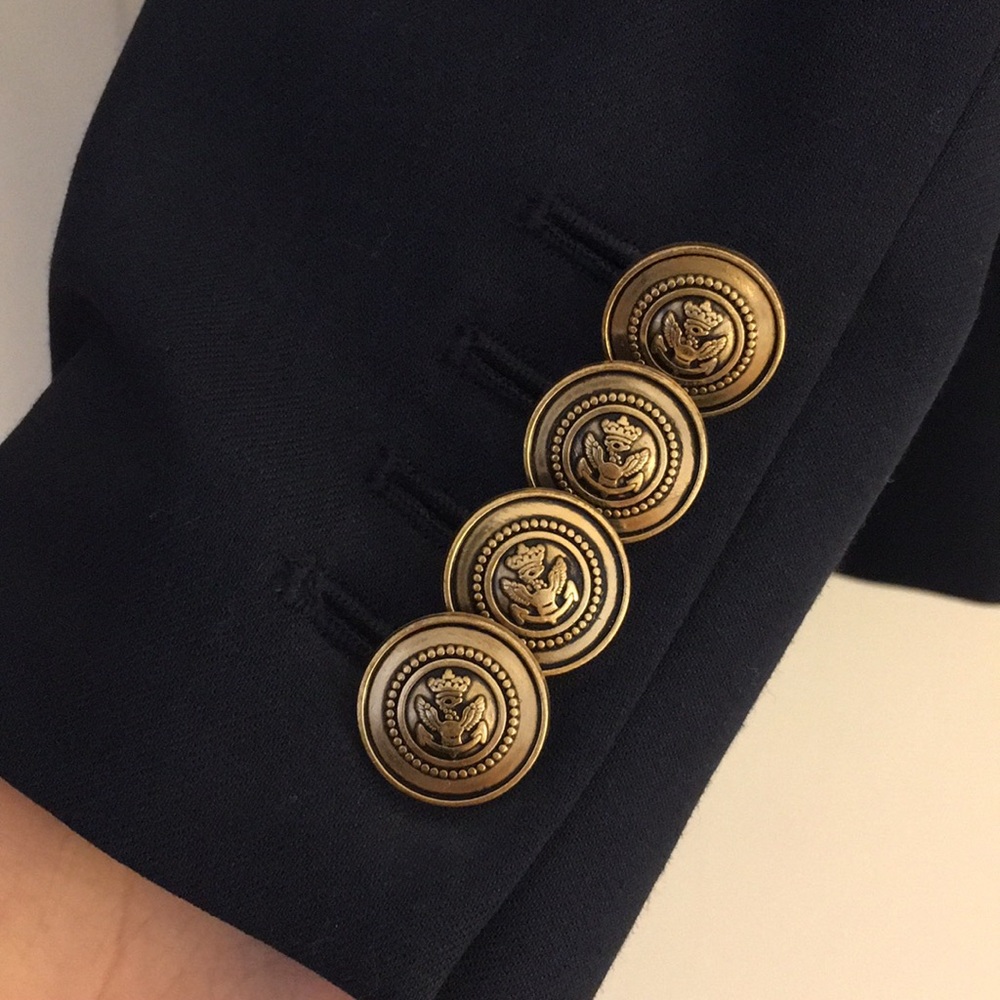 Madewell (Buckley Tailors) Fitted Navy Blazer - Picture 4 of 4